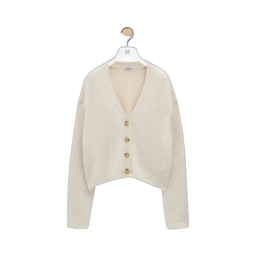 Cardigan In Alpaca And Wool Blend