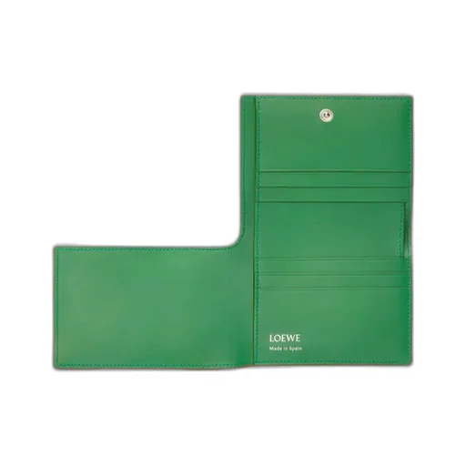 Folded Wallet In Shiny Nappa Calfskin