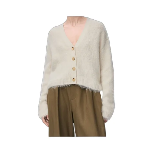 Cardigan In Alpaca And Wool Blend