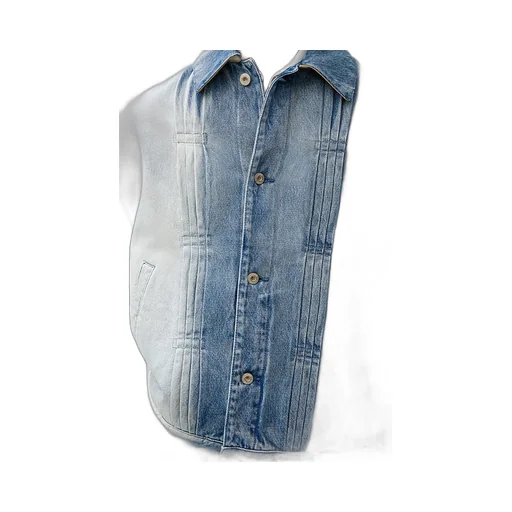 Two-Toned Button-Up Jacket