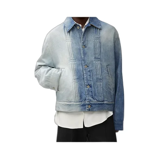 Two-Toned Button-Up Jacket