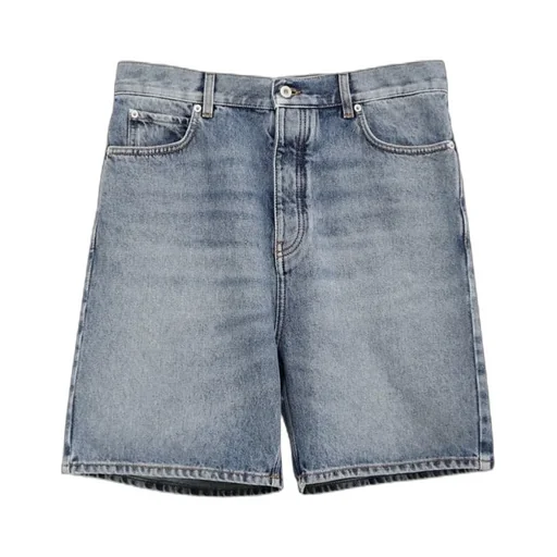 Logo-Patch Denim Bermuda Shorts