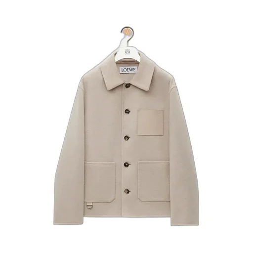 Workwear Jacket In Wool And Cashmere
