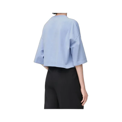 Logo-Embroidered Cropped T-Shirt