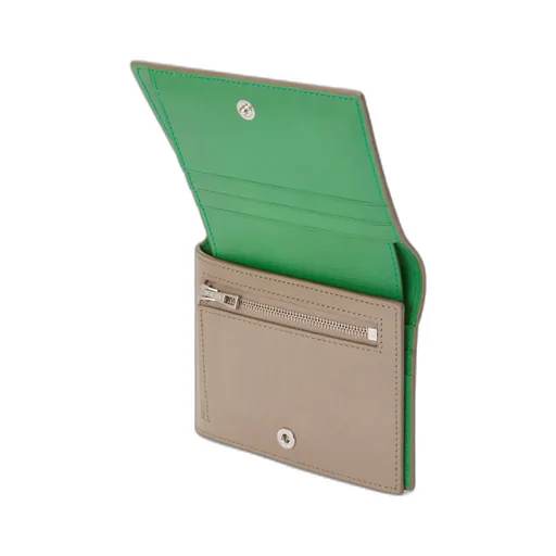 Folded Wallet In Shiny Nappa Calfskin
