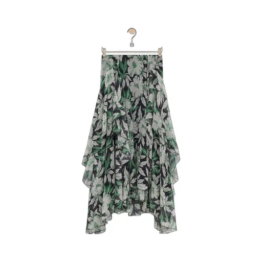 Floral Print Skirt