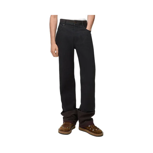 Turn-Up Jeans In Denim