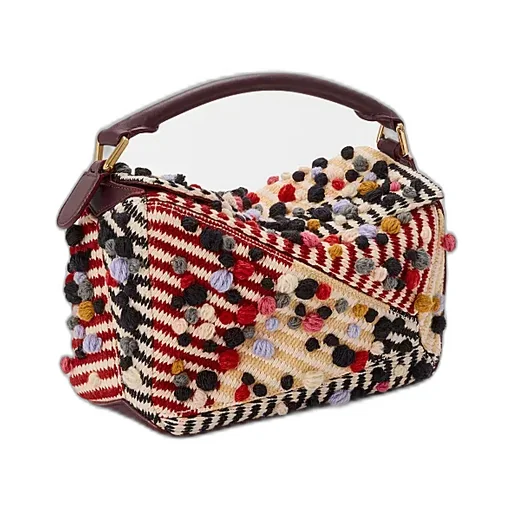 Small Embroidered Fabric Puzzle Bag