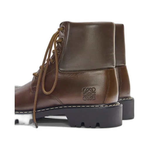 Sierra Combat Ankle Boot In Vegetable-Tanned Calfskin