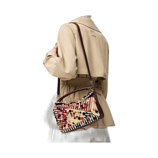 Small Embroidered Fabric Puzzle Bag