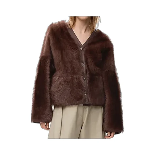 Cardigan In Shearling