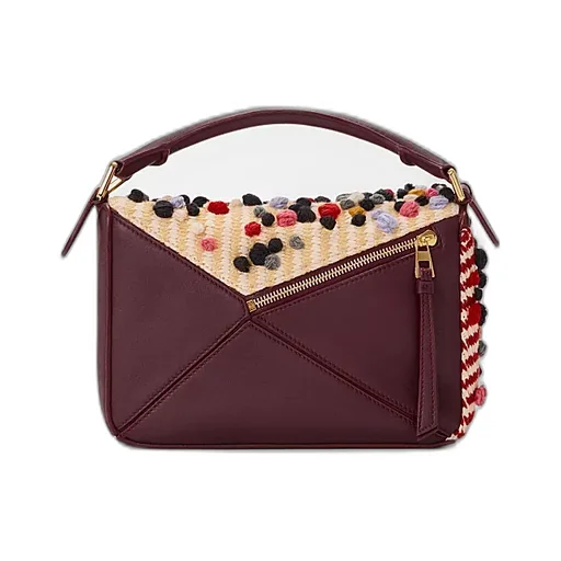 Small Embroidered Fabric Puzzle Bag
