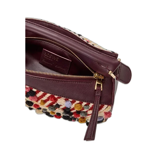Small Embroidered Fabric Puzzle Bag