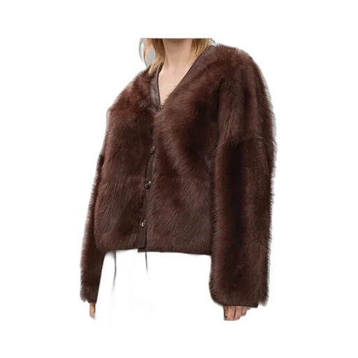 Cardigan In Shearling