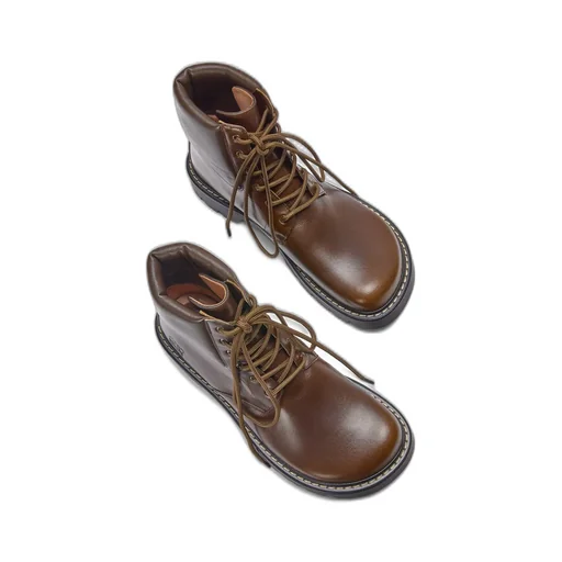 Sierra Combat Ankle Boot In Vegetable-Tanned Calfskin