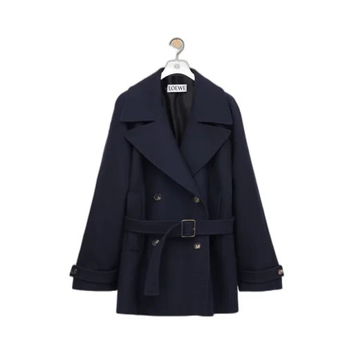 Double-Breasted Belted Coat