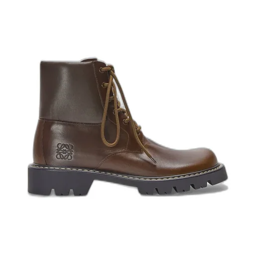 Sierra Combat Ankle Boot In Vegetable-Tanned Calfskin