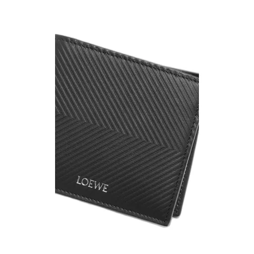 Bifold Coin Wallet In Textured Classic Calfskin