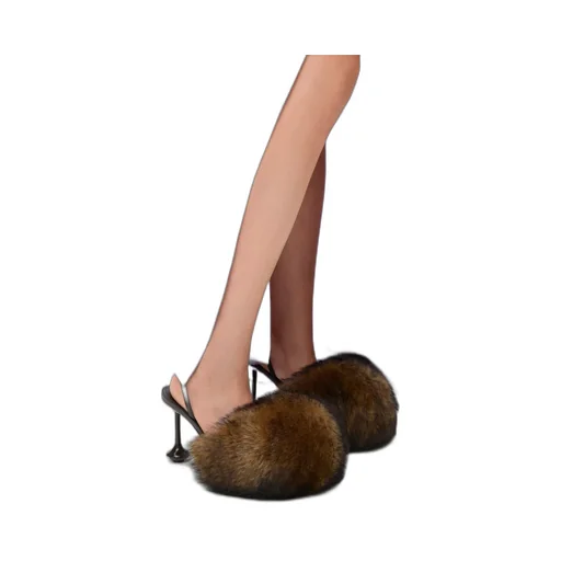 Toy Slingback Pump In Shearling