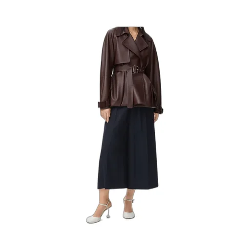 Elastic Waist Cropped Trousers