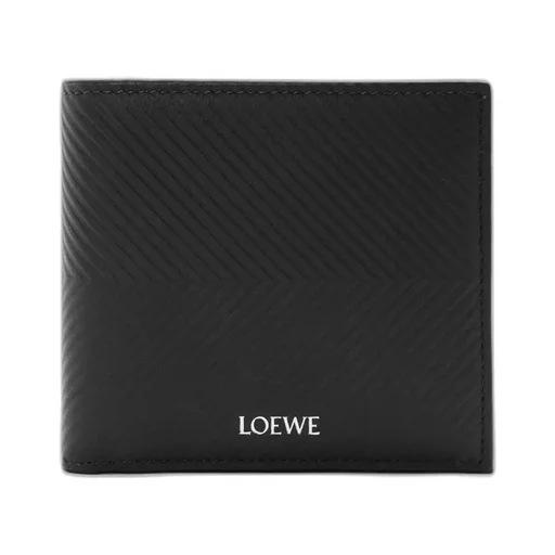 Bifold Coin Wallet In Textured Classic Calfskin