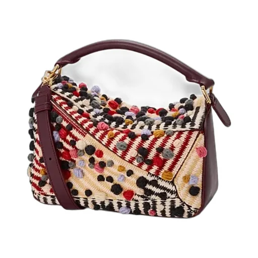 Small Embroidered Fabric Puzzle Bag