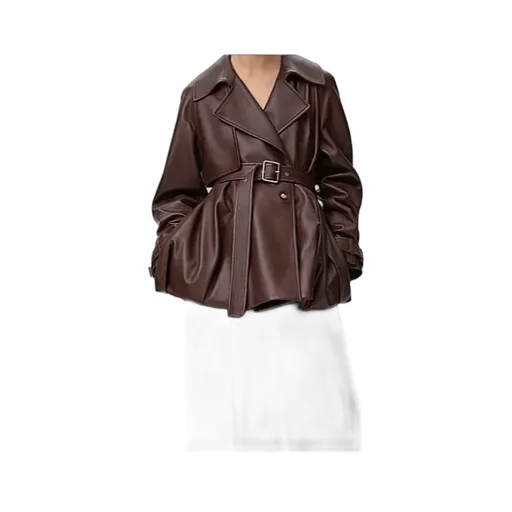 Anagram Embossed Belted Jacket