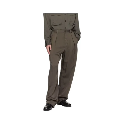 Front Pleat Belted Pants
