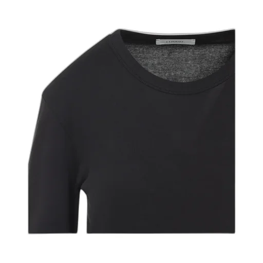 Long-Sleeved Ribbed Crewneck T-Shirt