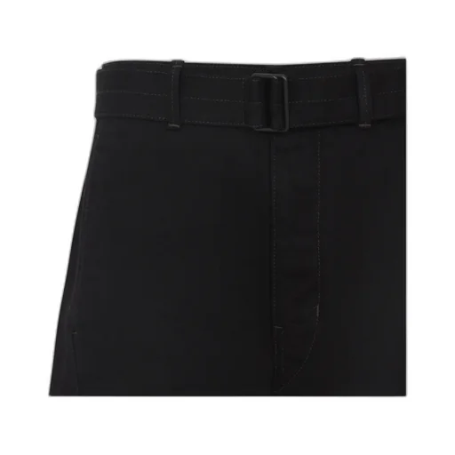 Wide-Leg Belted Trousers