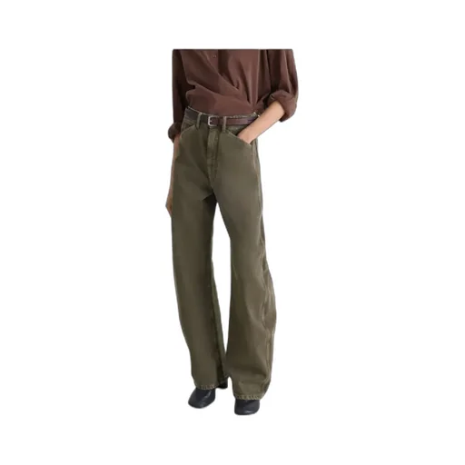 High Waisted Curved Pants