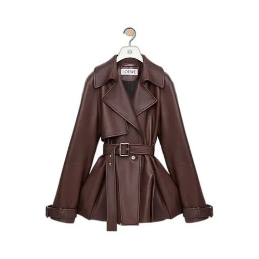 Anagram Embossed Belted Jacket