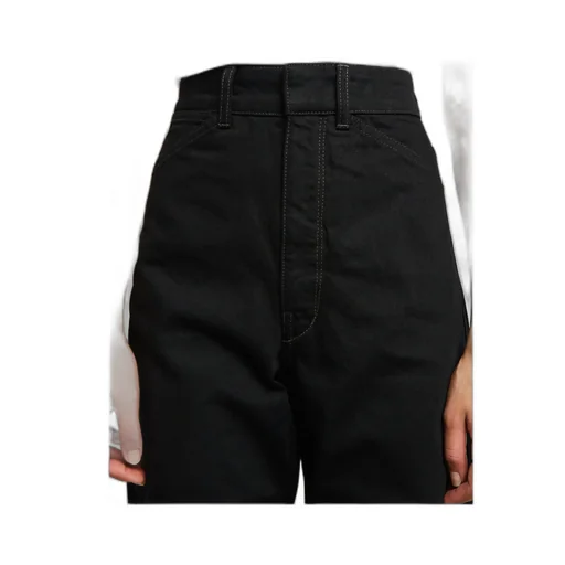 High-Waisted Curved Jeans