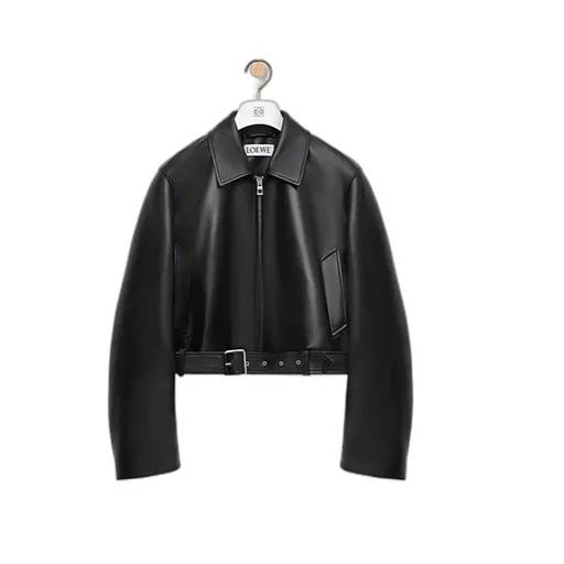Belted Leather Jacket