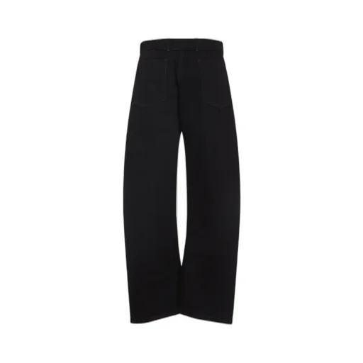 Wide-Leg Belted Trousers