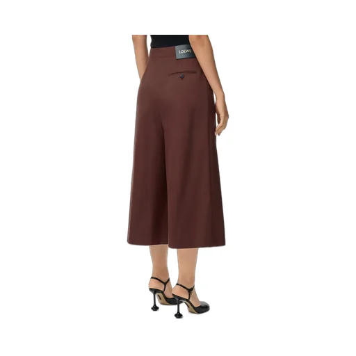 Cropped Belted Trousers