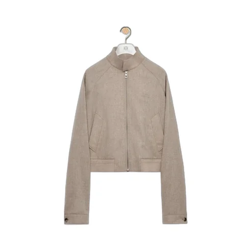 Wool And Cashmere Zip-Up Jacket