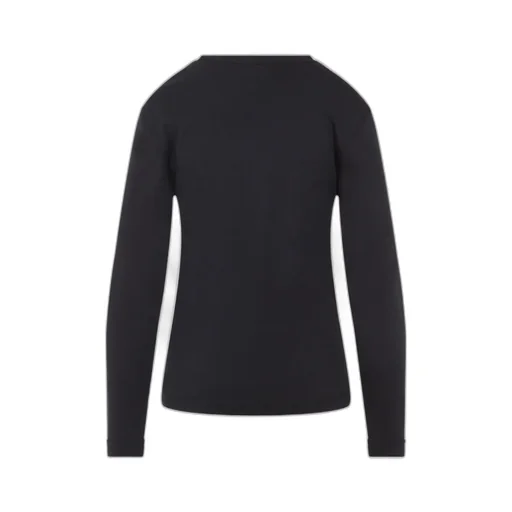 Long-Sleeved Ribbed Crewneck T-Shirt