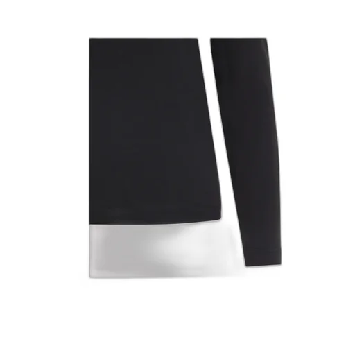 Long-Sleeved Ribbed Crewneck T-Shirt