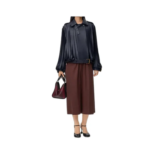 Cropped Belted Trousers
