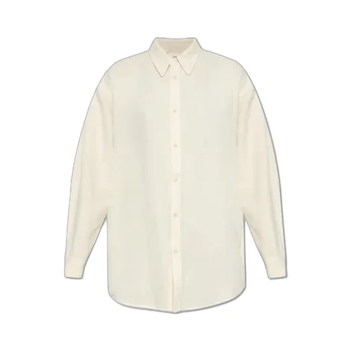 Long Sleeved Curved Hem Shirt