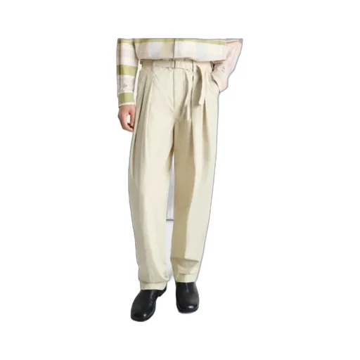 Belted Pleated Pants