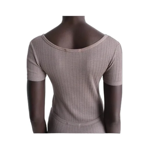 Buttoned Rib Bodysuit