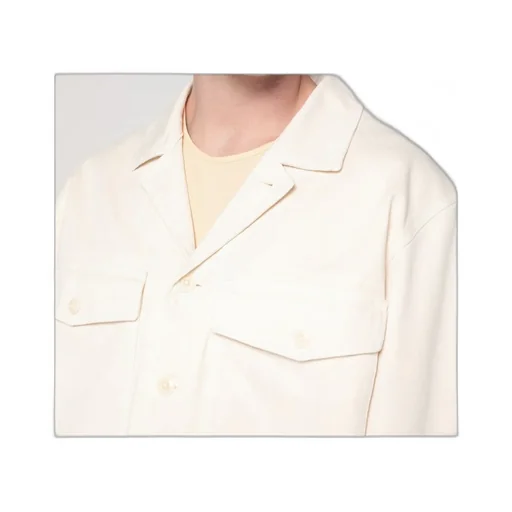 Buttoned Cropped Denim Jacket