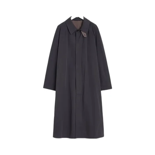 Button-Front Raglan-Sleeve Coat