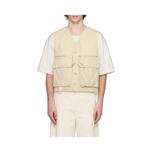 V-Neck Buttoned Gilet