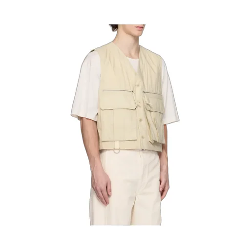 V-Neck Buttoned Gilet