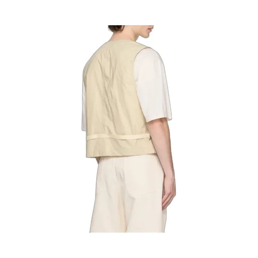 V-Neck Buttoned Gilet