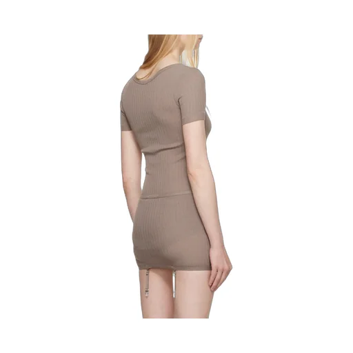 Buttoned Rib Bodysuit