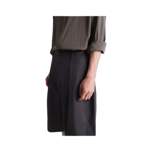 Maxi Pleated Bermuda Shorts